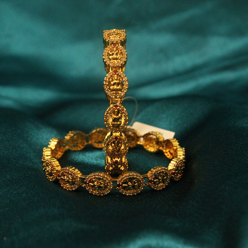 Lakshmi Antique Gold-Plated Bangle - Image 2