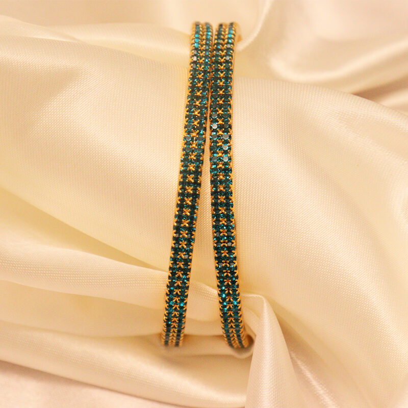 Blue Sparkle Bangle Set