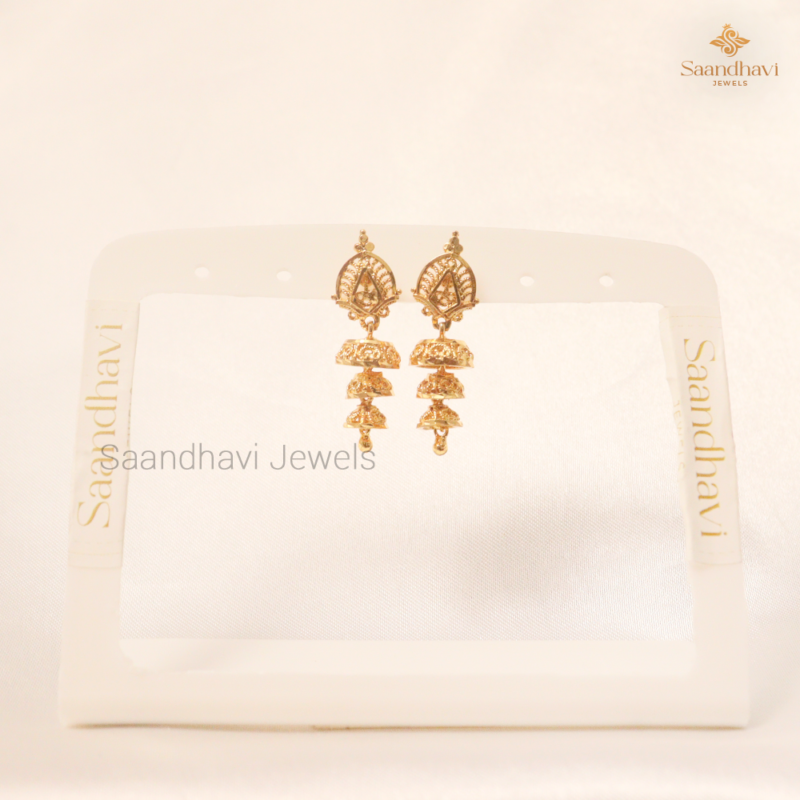 Triple Tier Jhumka - Image 3