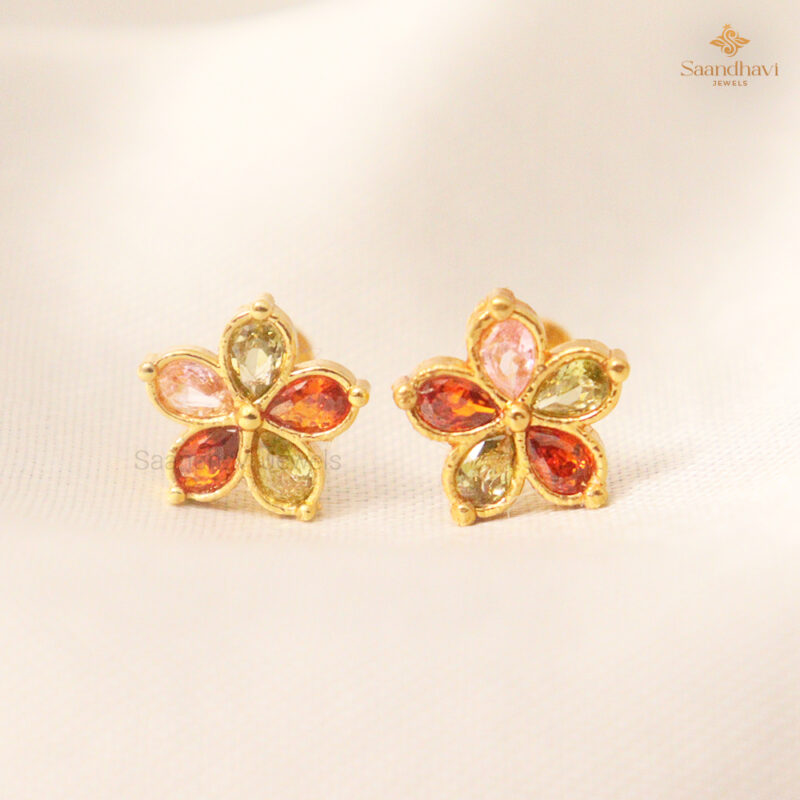 Multicolor Petal Studs