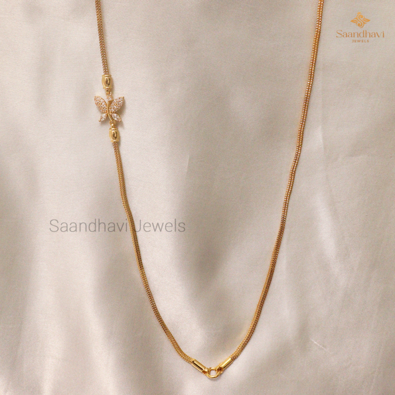 Butterfly Mugappu Chain ( Diamond) - Image 2