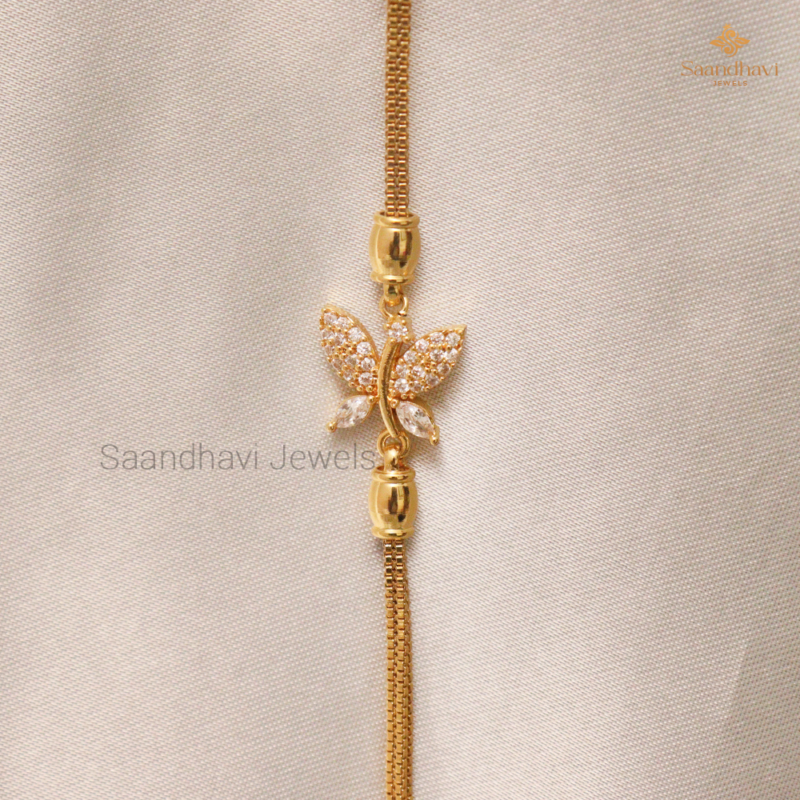 Butterfly Mugappu Chain ( Diamond)