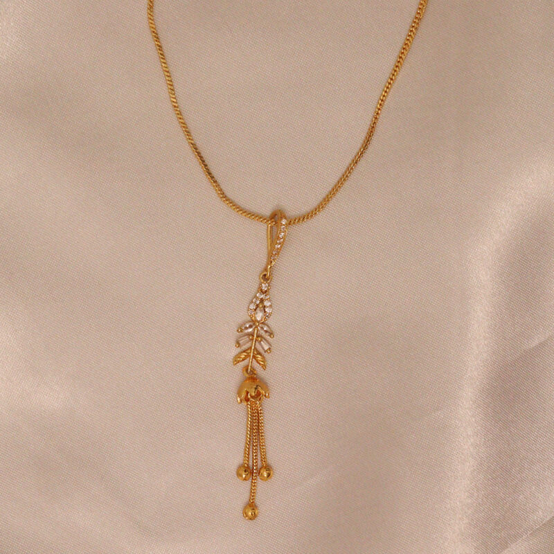 Delicate Dollar Drop Necklace - Image 2