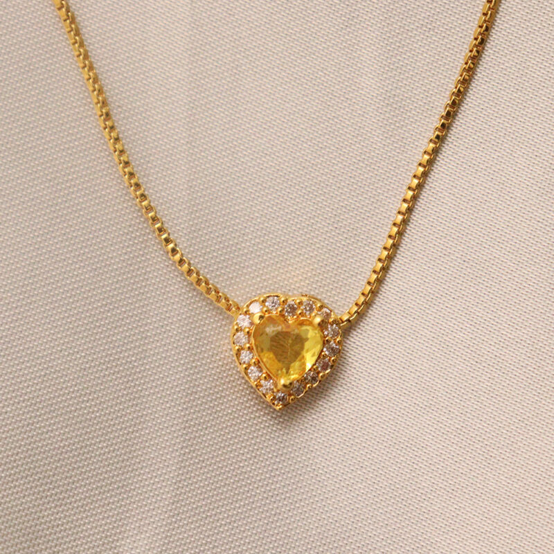 Radiant Heart Pendant Necklace