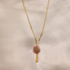Gold-plated Dollar with Ruby and Emerald Stones - Image 2