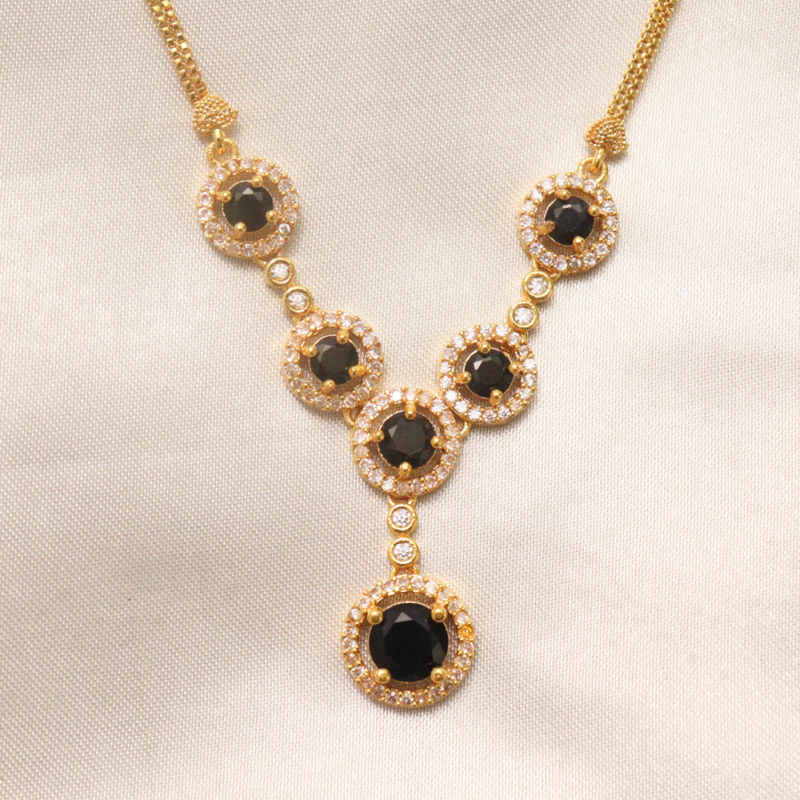Classic Black Crystal Necklace