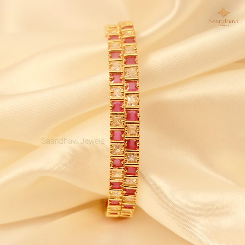 Ruby Radiance Bangles - Image 3
