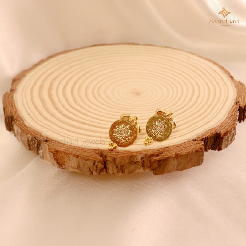 Lakshmi Coin Studs - Image 2