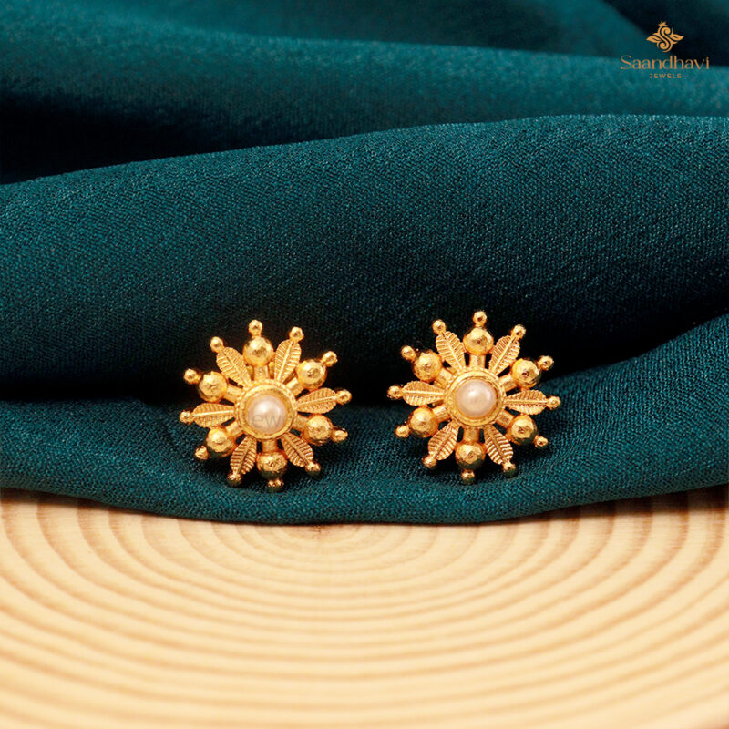 Pearl Sunburst Studs - Image 2