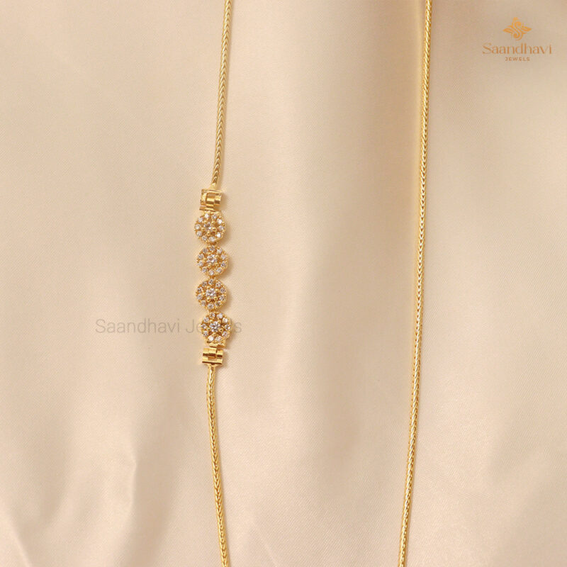 Sparkling Floral Mugappu Chain