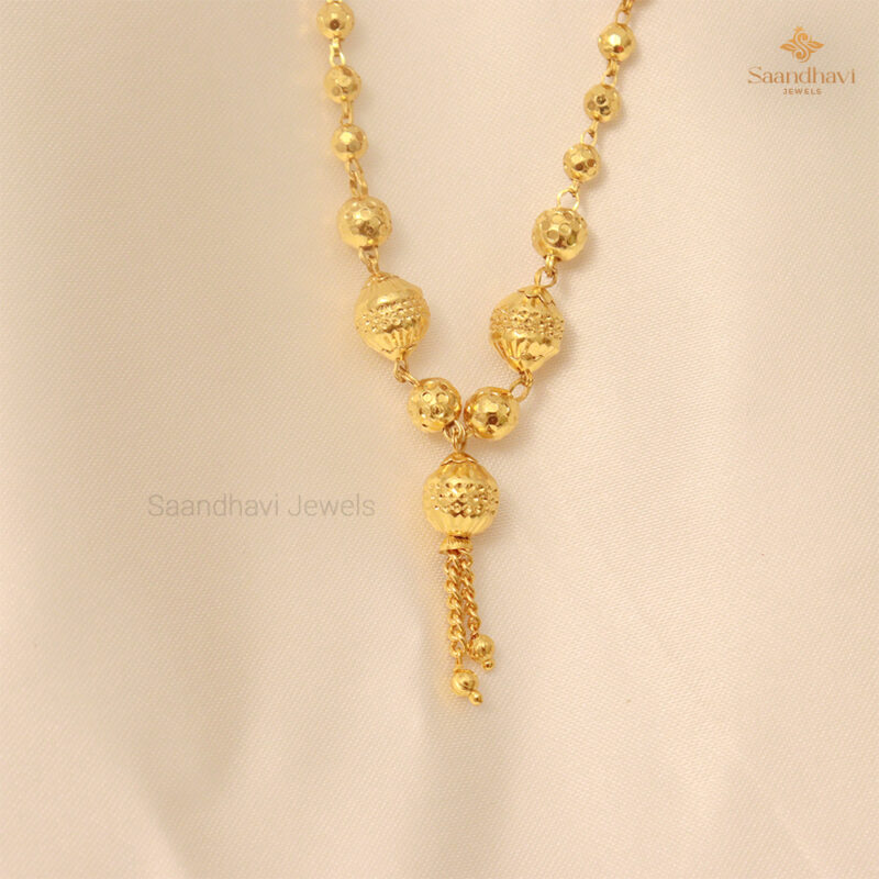 Gold Ball Matarmala Chain - Image 2